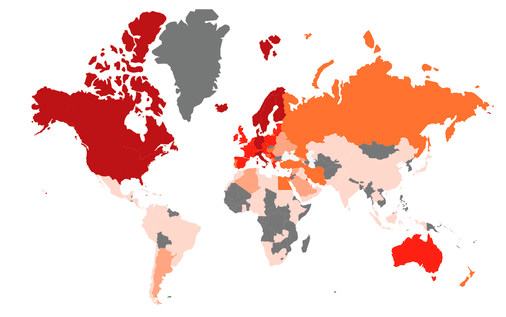 Mappa del mondo